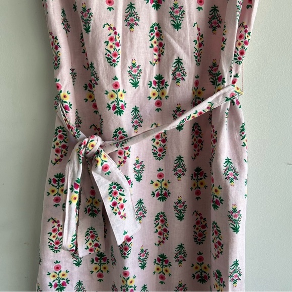 Ann Taylor Pink Floral Print Side Slit Midi Dress 22051 - Picture 5 of 8